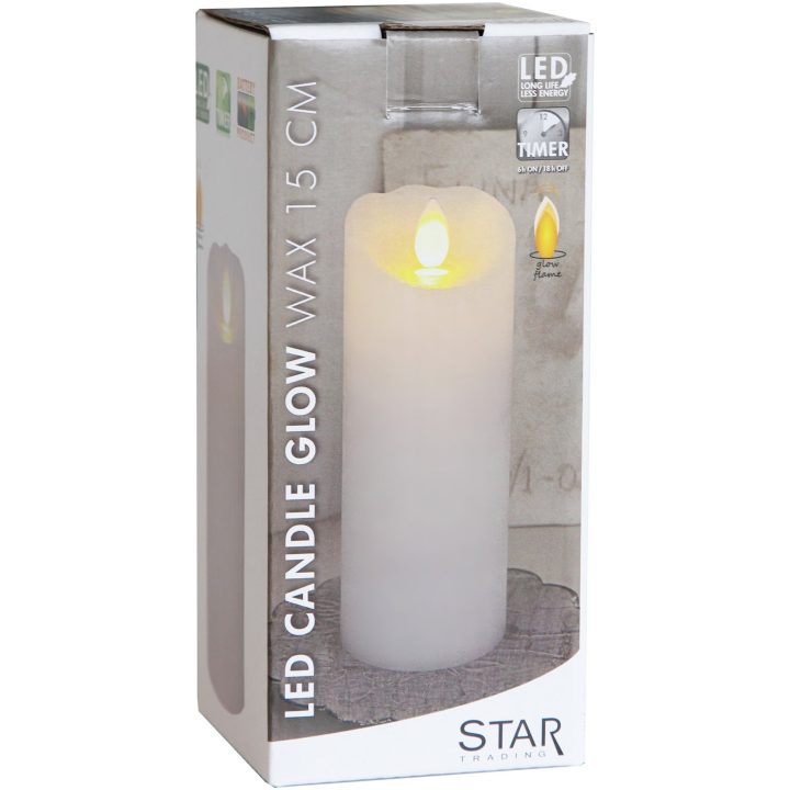 LED Bloklys Glow Hvid Star Trading – billede 8