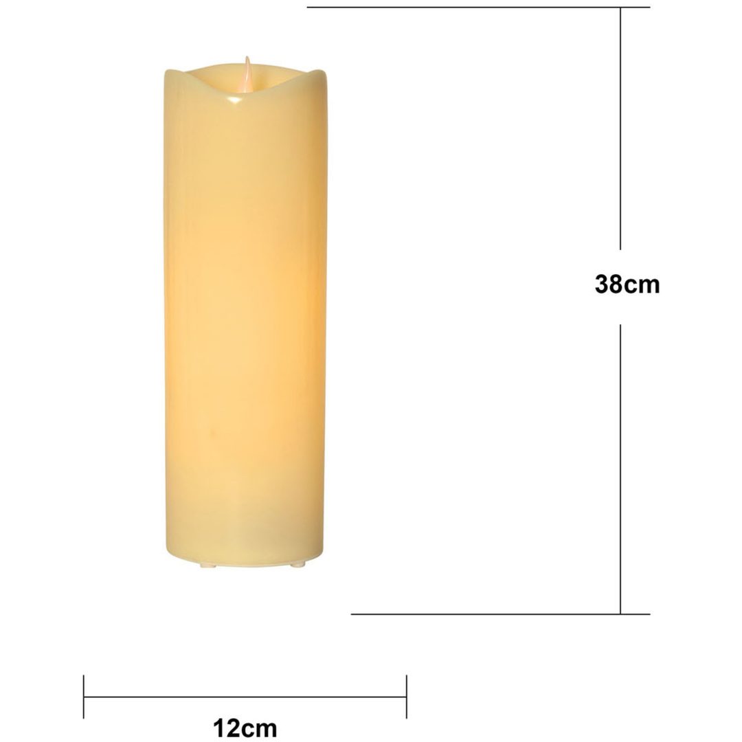 LED Bloklys Grande Beige Star Trading – billede 7