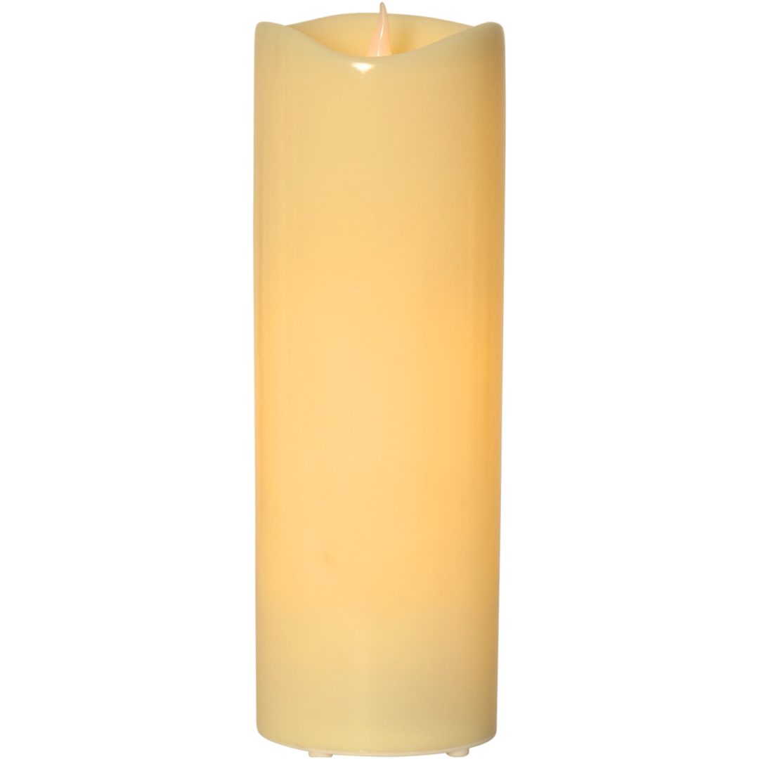 LED Bloklys Grande Beige Star Trading