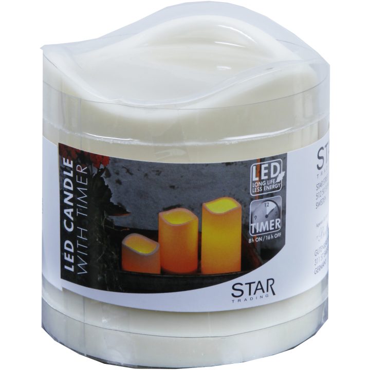 LED Bloklys Paul Beige Star Trading – billede 17