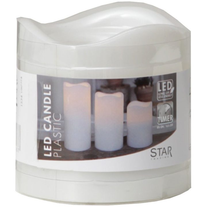 LED Bloklys Paul Hvid Star Trading – billede 4