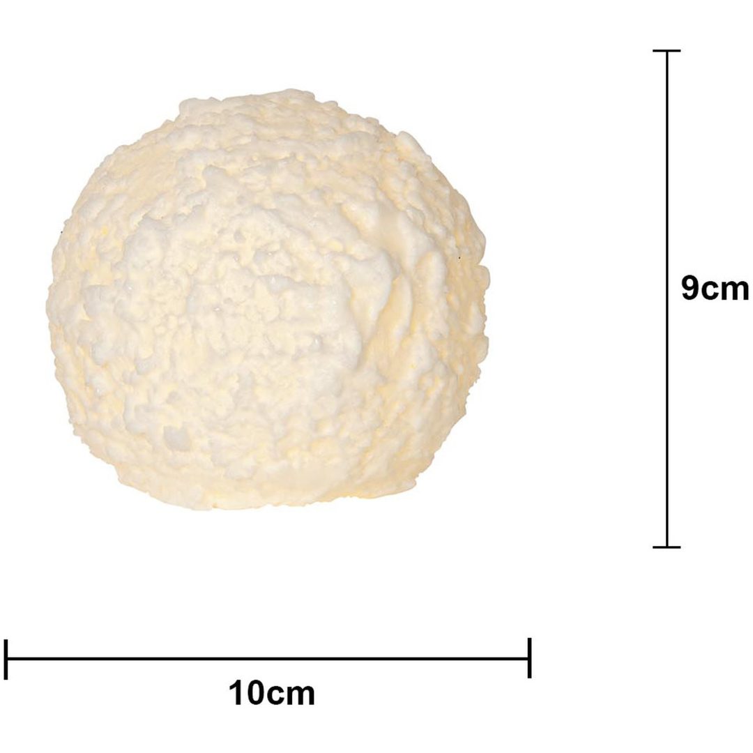 LED Bloklys Snowball Hvid Star Trading – billede 6