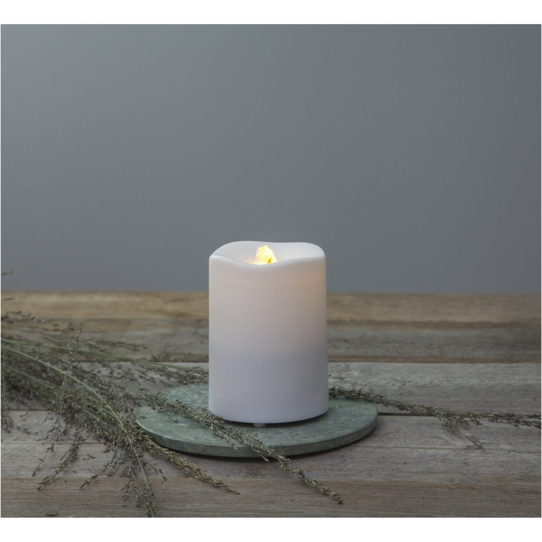 LED Bloklys Water Candle Hvid Star Trading – billede 2
