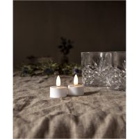 LED Fyrfadslys 2-pak Flamme Hvid Star Trading