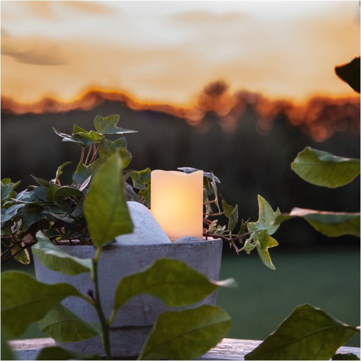 LED Gravlys Flame candle Hvid Star Trading – billede 7
