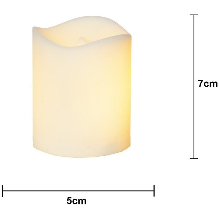 LED Gravlys Flame candle Hvid Star Trading – billede 7