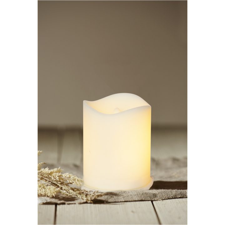 LED Gravlys Flame candle Hvid Star Trading – billede 5