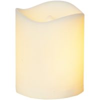 LED Gravlys Flame candle Hvid Star Trading