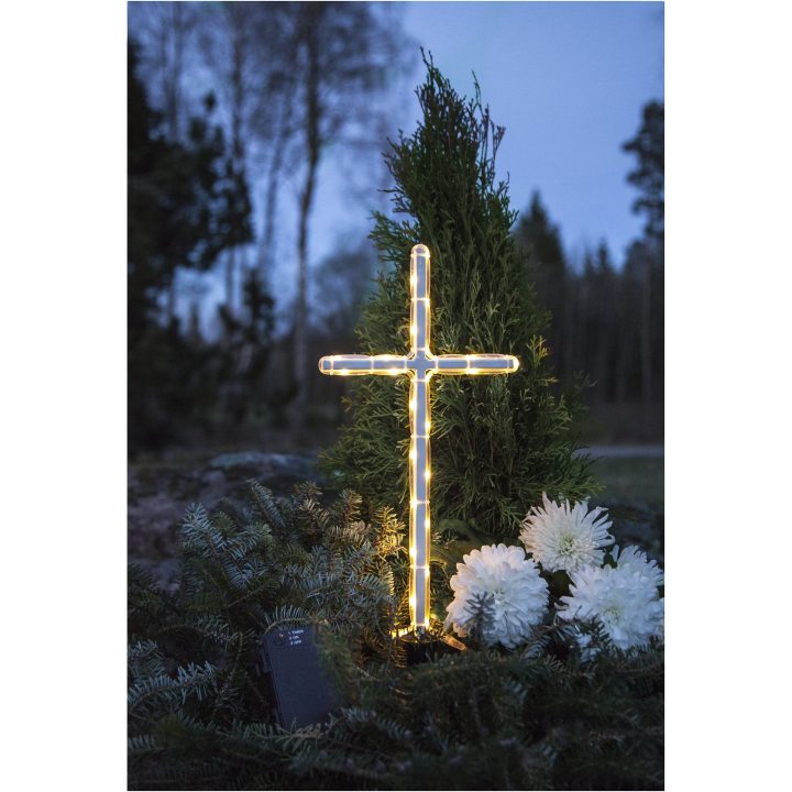 LED Gravlys GraveCross Hvid Star Trading – billede 6