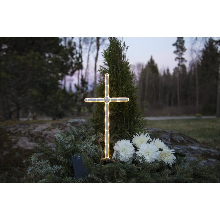 LED Gravlys GraveCross Hvid Star Trading – billede 5