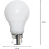 LED-lampa B22 Normal Opaque Filament RA90 Opal Star Trading – miniature 3