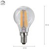 LED-lampa E14 Klot Clear 3-step memory Transparent Star Trading – miniature 2
