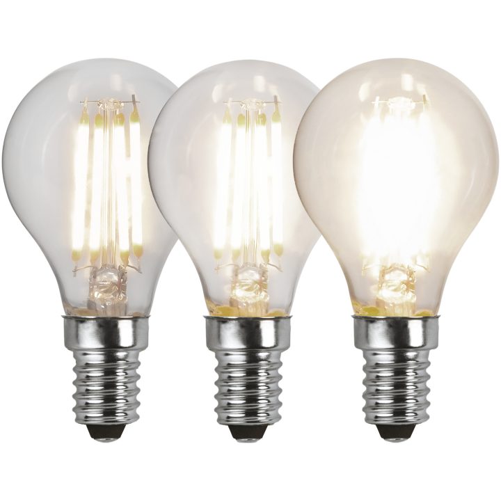 LED-lampa E14 Klot Clear 3-step memory Transparent Star Trading – billede 9