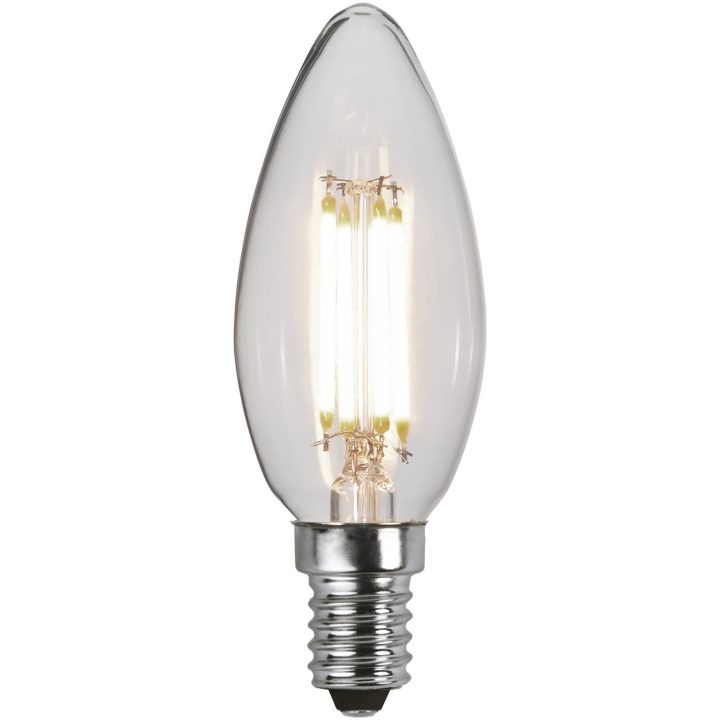 LED-lampa E14 Kron Clear 3-step memory Transparent Star Trading – billede 3