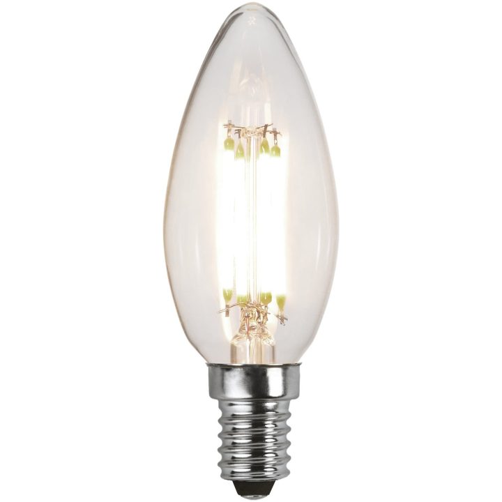 LED-lampa E14 Kron Clear 3-step memory Transparent Star Trading – billede 4