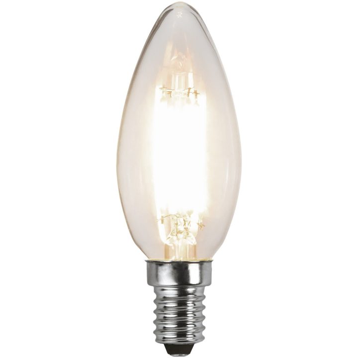 LED-lampa E14 Kron Clear 3-step memory Transparent Star Trading – billede 5