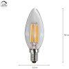 LED-lampa E14 Kron Clear 3-step memory Transparent Star Trading – miniature 6