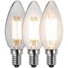 LED-lampa E14 Kron Clear 3-step memory Transparent Star Trading – miniature 1
