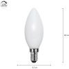 LED-lampa E14 Kron Opaque fil RA90 3-step memo Opal Star Trading – miniature 6