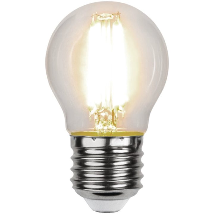 LED-lampa E27 Klot Clear 3-step memory Transparent Star Trading – billede 3