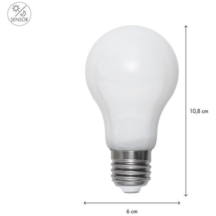 LED-lampa E27 Normal Sensor Opaque Opal Star Trading – billede 4