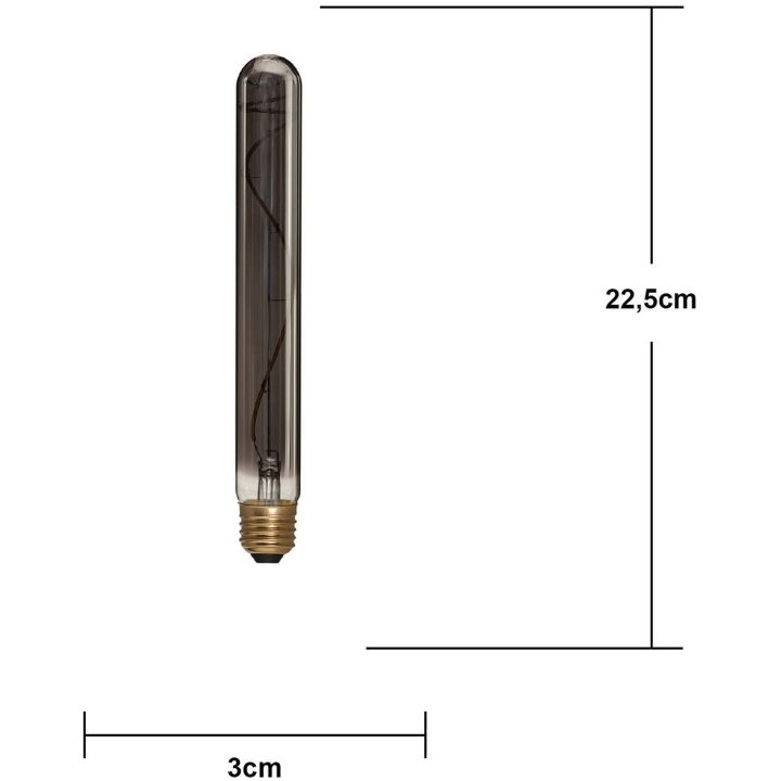 LED-lampa E27 T30 Soft Glow Svart Star Trading – billede 8