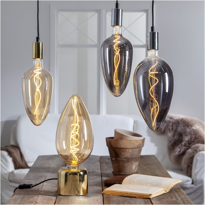 LED-lampa Industrial Vintage E27 Svart Star Trading – billede 2