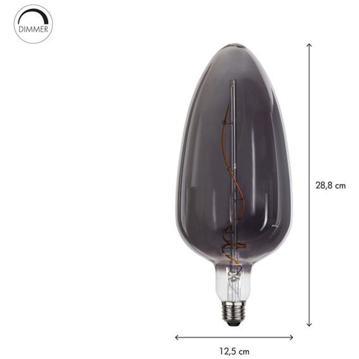 LED-lampa Industrial Vintage E27 Svart Star Trading – billede 5