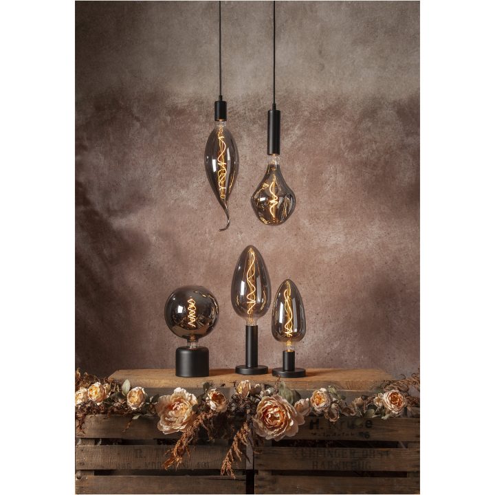 LED-lampa Industrial Vintage E27 Svart Star Trading – billede 8