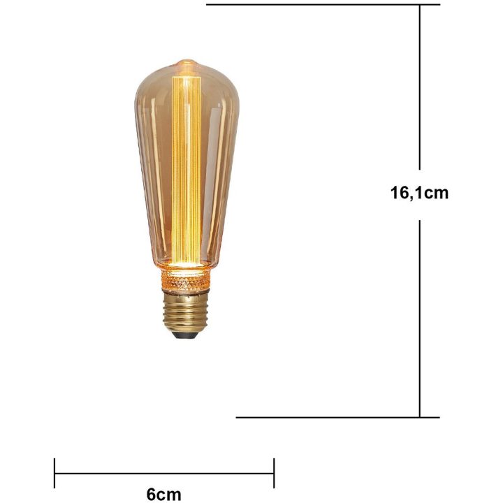 LED-lampa New Generation Classic Mood Bärnsten Star Trading – billede 6