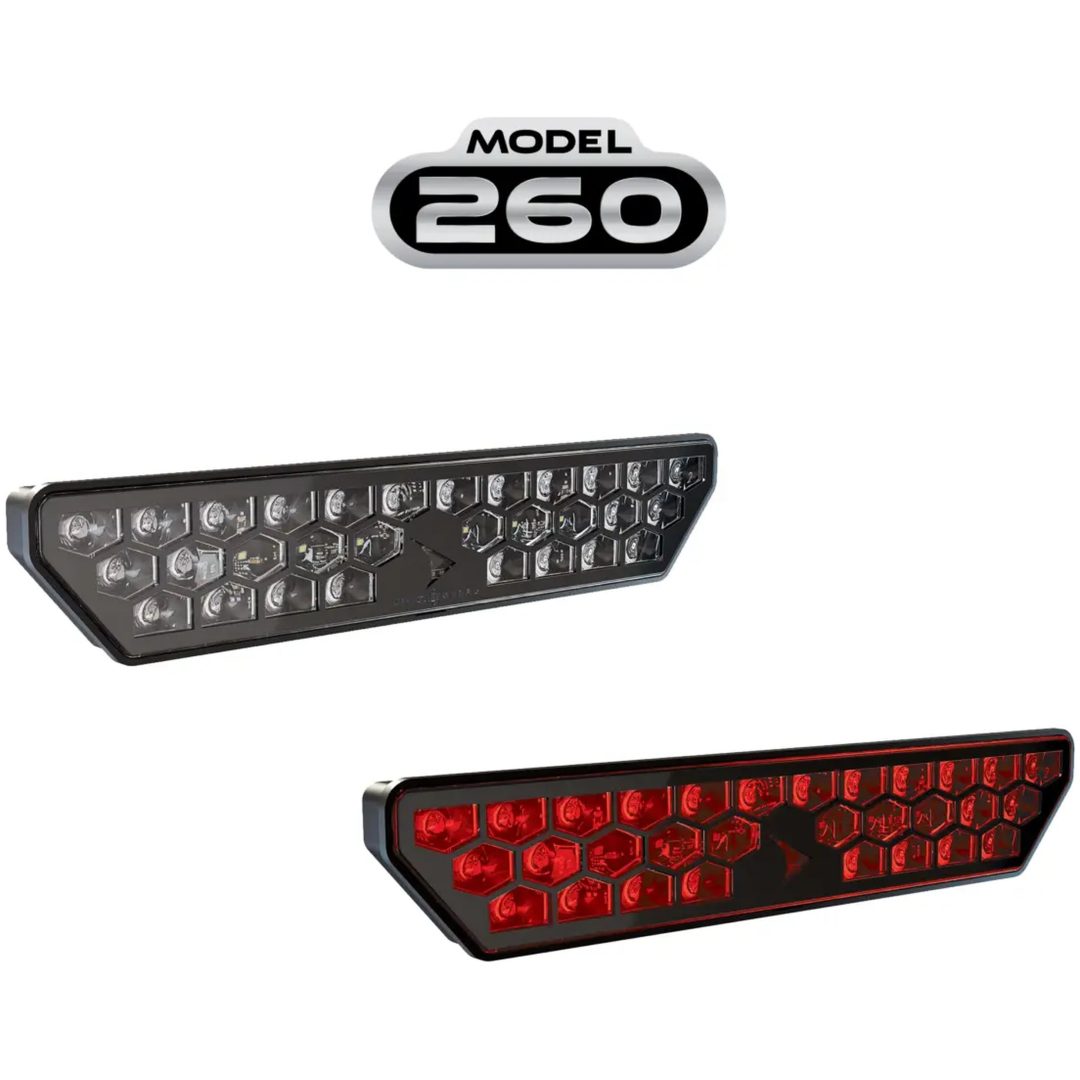 LED-Lampe Stop, Bag, Blinklys & Baklys Sort J.W. SPEAKER