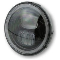 LED main headlight insert TYPE 7 with parking light ring, round, black, 5 3/4 inch HIGHSIDER