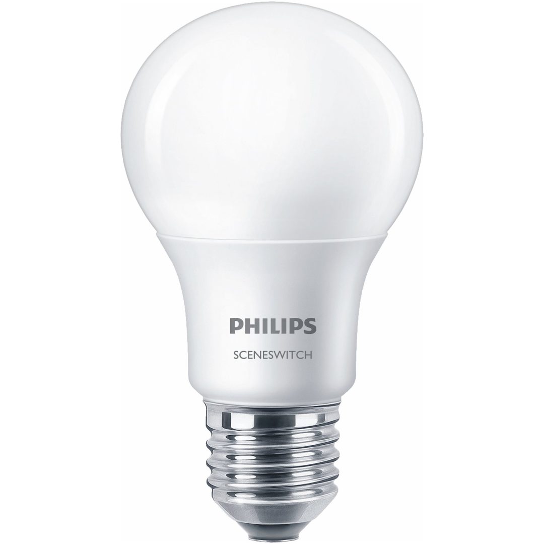 LED-pære "3-SceneSwitch", Normal, Mat, 8/5/2W, E27, 230V, Ph Philips