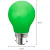 LED-pære B22 A55 Udendørsbelysning Grøn Star Trading – miniature 5
