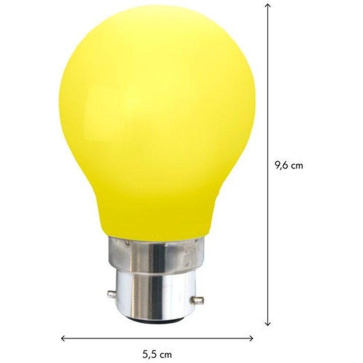 LED-pære B22 A55 Udendørsbelysning Gul Star Trading – billede 5