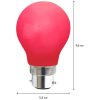 LED-pære B22 A55 Udendørsbelysning Rød Star Trading – miniature 5