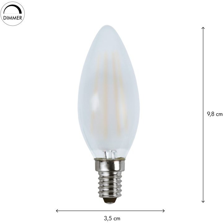LED-pære E14 C35 Frosted Star Trading – billede 7