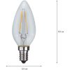 LED-pære E14 C35 Klar Star Trading – miniature 3
