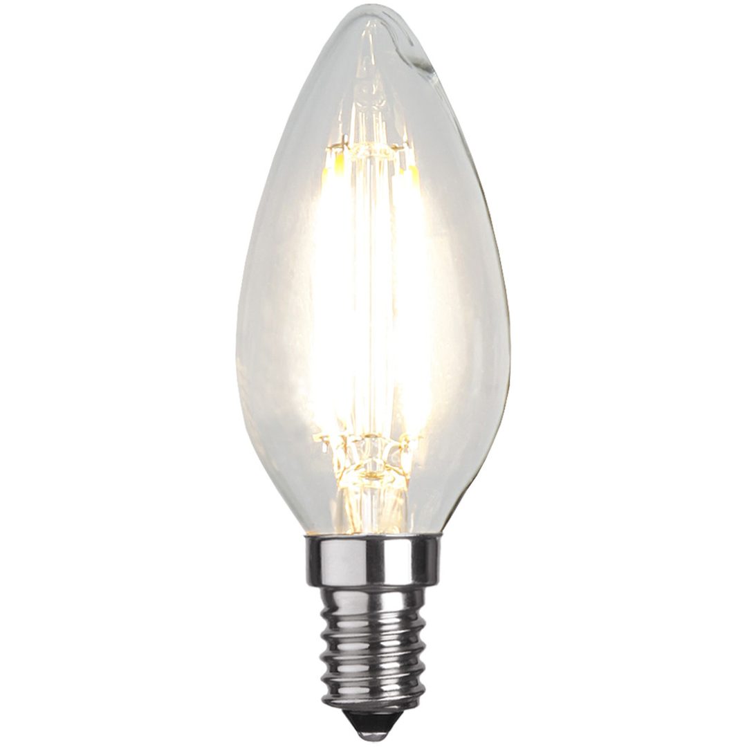 LED-pære E14 C35 Klar Transparent Star Trading – billede 8