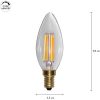 LED-pære E14 C35 Soft Glow 3-trins hukommelse STAR TRADING – miniature 7