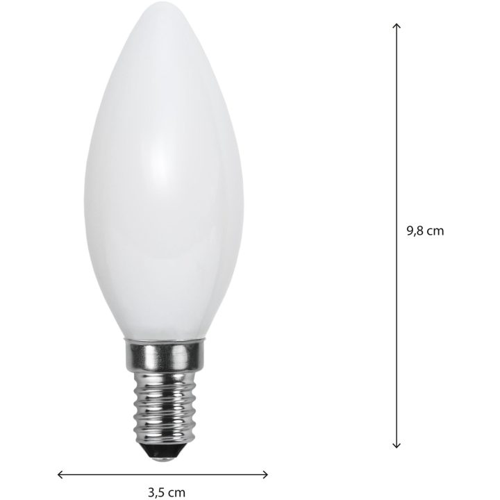 LED-pære E14 C37 Opaque filament RA90 Star Trading – billede 3