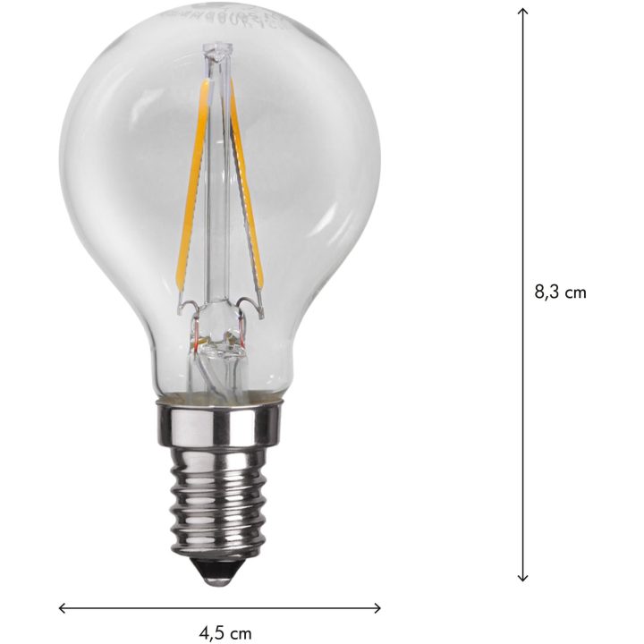 LED-pære E14 P45 Klar Star Trading – billede 3