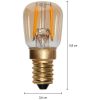 LED-pære E14 ST26 Decoled Amber Star Trading – miniature 3