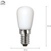 LED-pære E14 ST26 Opaque Filament RA90 Opal Star Trading – miniature 2