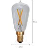 LED-pære E14 ST38 Soft Glow Star Trading – miniature 2