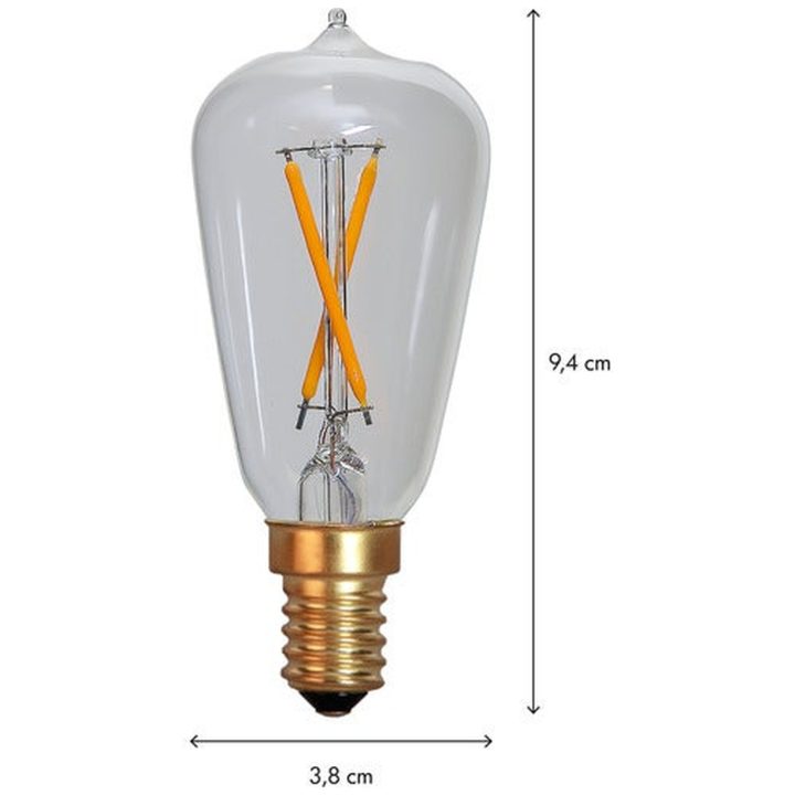 LED-pære E14 ST38 Soft Glow Star Trading – billede 2