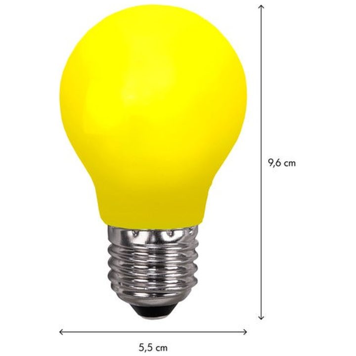LED-pære E27 A55 Udendørsbelysning Gul Star Trading – billede 5