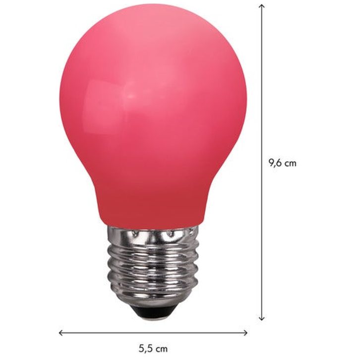 LED-pære E27 A55 Udendørsbelysning Rød Star Trading – billede 4