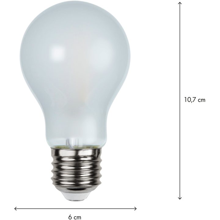 LED-pære E27 A60 Frosted Frostet Star Trading – billede 4