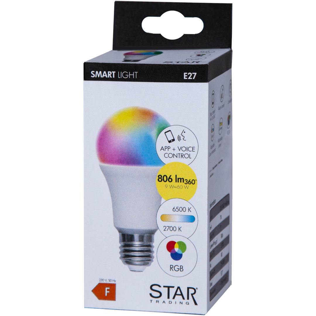 LED-pære E27 A60 Smart Bulb Hvid Star Trading – billede 11